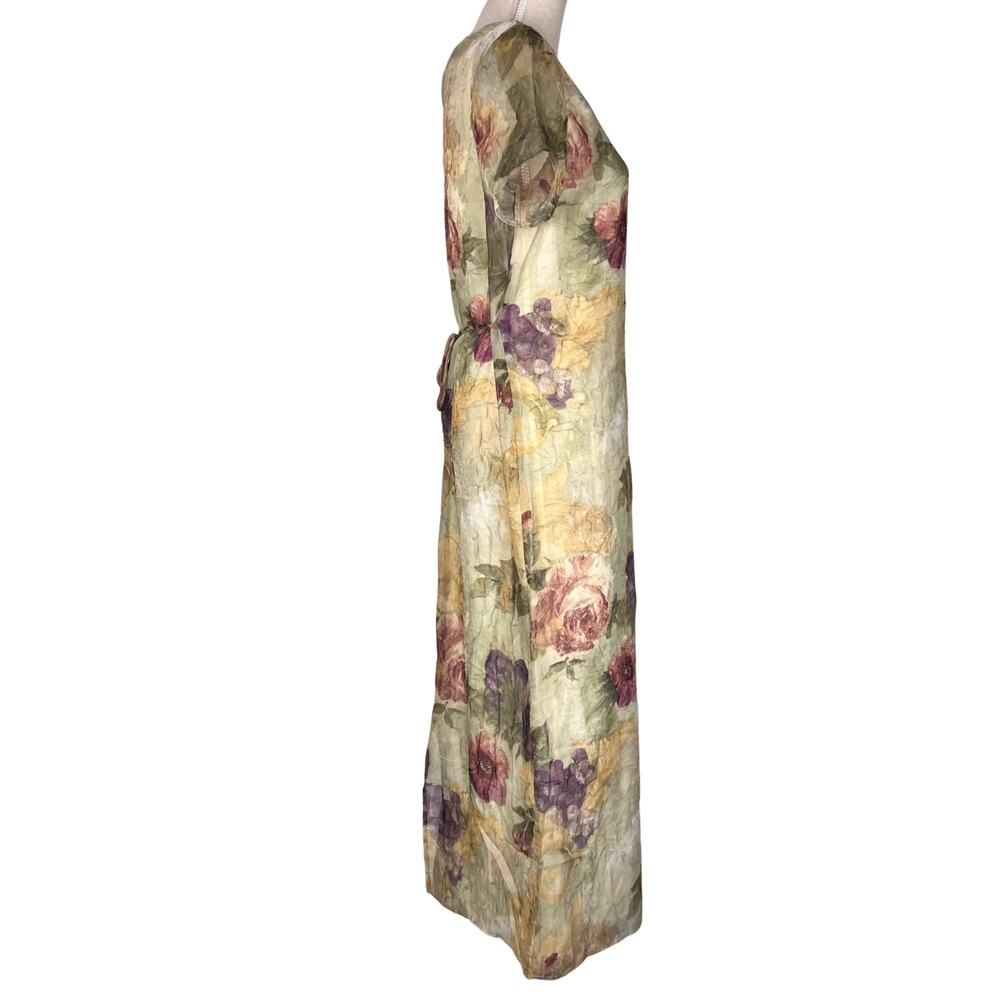 Stephanie Andrews Vintage Floral Maxi Dress Fairycore Cottagecore Size 12 - Picture 4 of 12